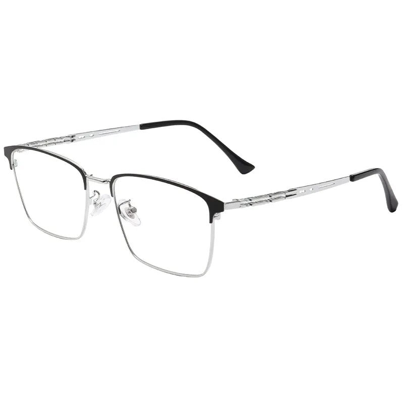 KatKani Men's Full Rim Big Square Alloy Eyeglasses 3832j Full Rim KatKani Eyeglasses   