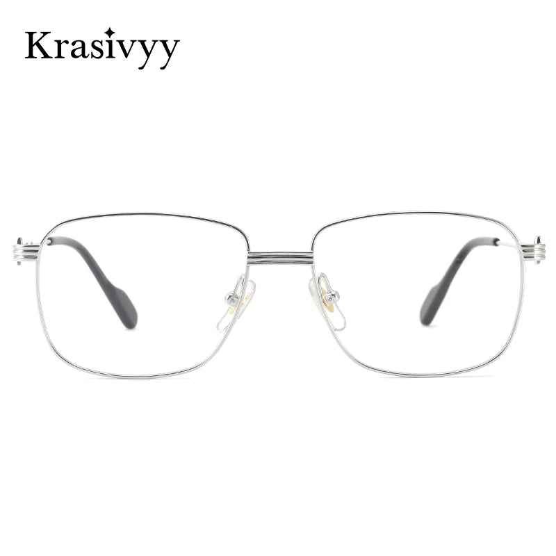 Krasivyy Men's Full Rim Titanium Prescription Eyeglasses KR0294O - view 2
