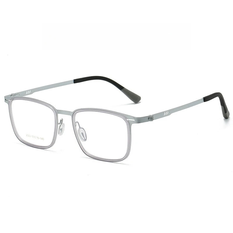 Yimaruili Men's Full Rim Square Alloy Eyeglasses 20034