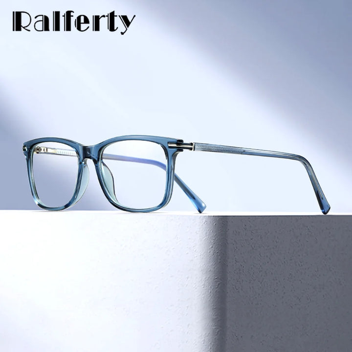 Ralferty Women's Full Rim Square Tr 90 Titanium Eyeglasses 8963551