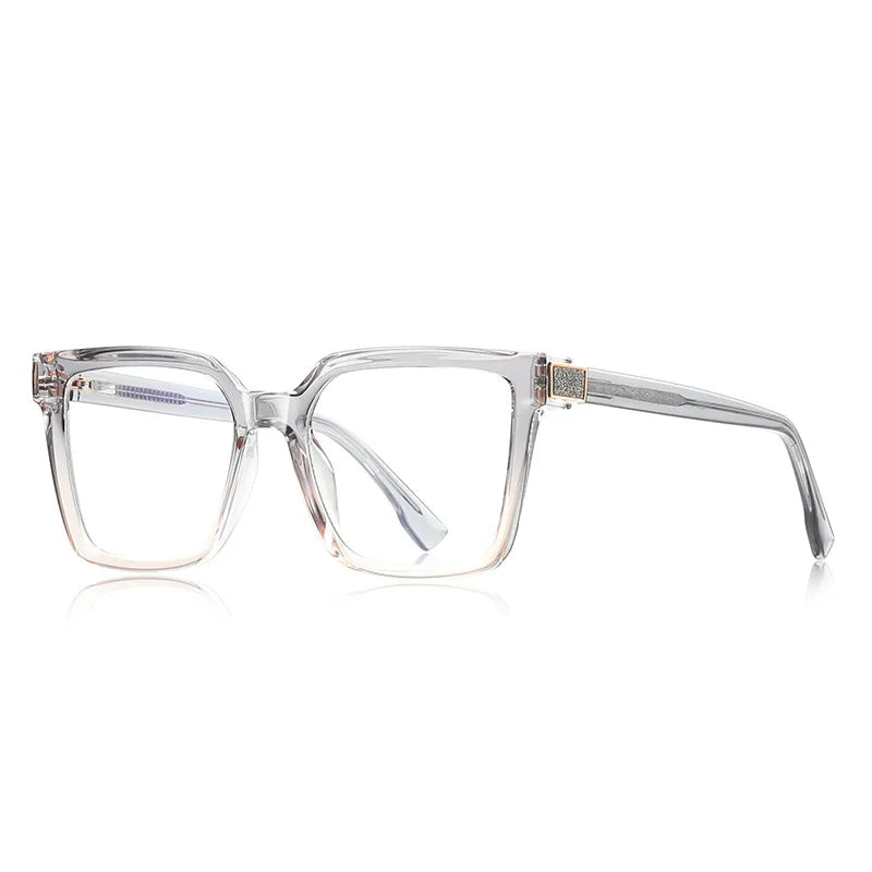 CCspace Women's Full Rim Square Tr 90 Alloy Reading Glasses 802724