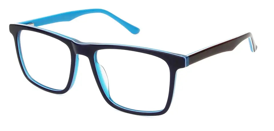Esnbie 602224 Unisex Full Rim Brow Line Square Acetate Frames Esnbie