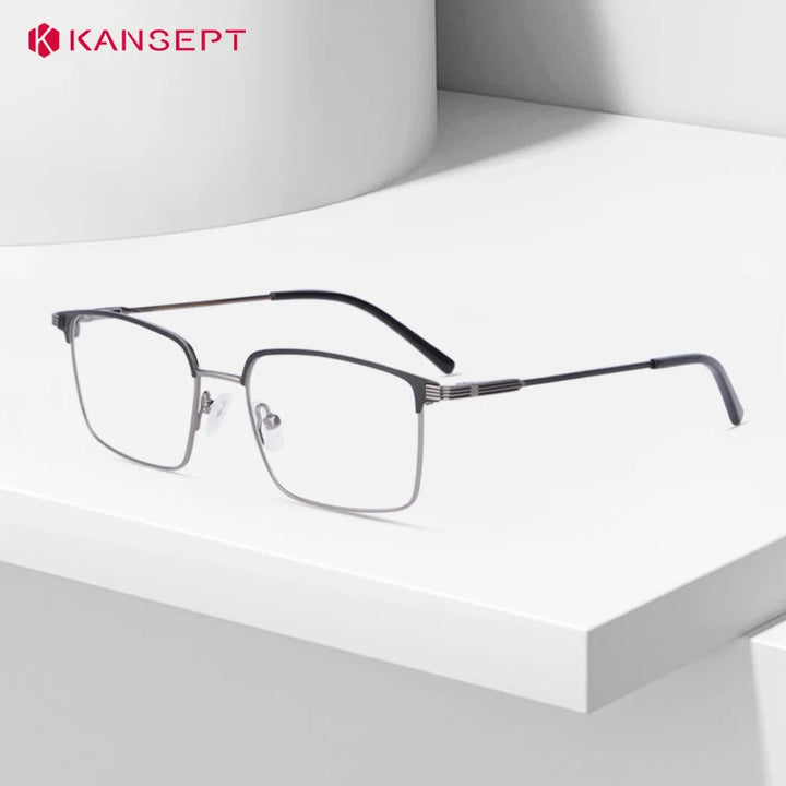 Kansept Women's Full Rim Square Alloy Reading Glasses 72502