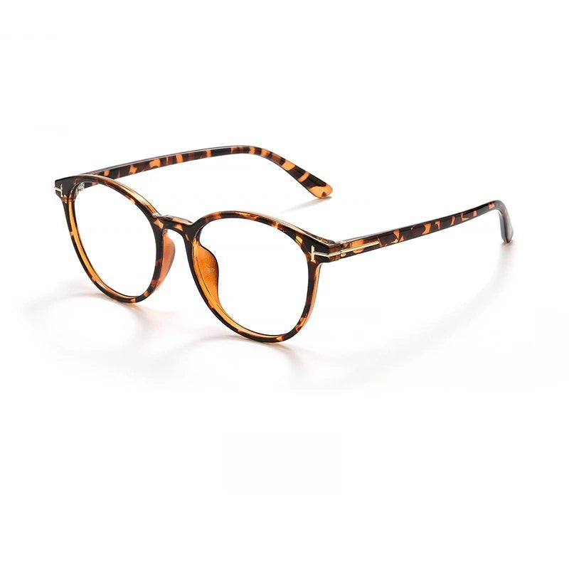 Yimaruili Women's Full Rim Round Cat Eye Tr 90 Acetate Eyeglasses 8054 Full Rim Yimaruili Eyeglasses Tortoiseshell  