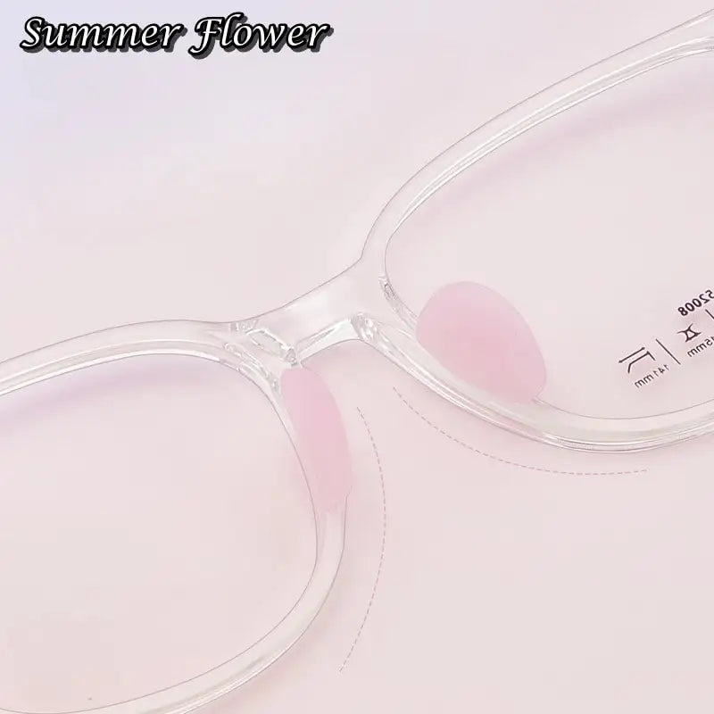 Summer Flower Unisex Youth's Full Rim Square Tr 90 Titanium Eyeglasses 6520
