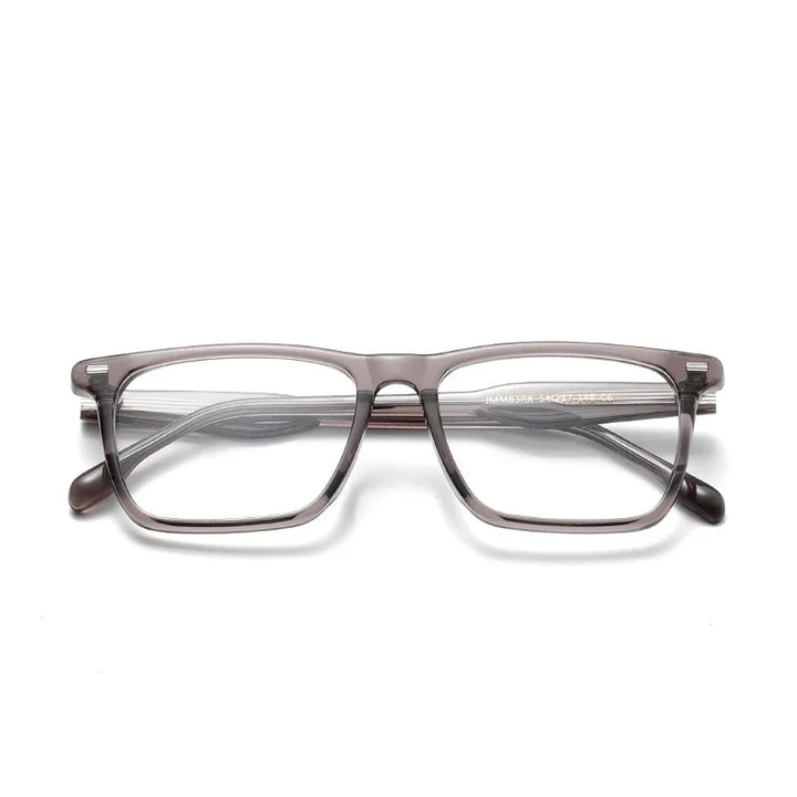 Aror Unisex Full Rim Square Brow Line Acetate Eyeglasses 94831