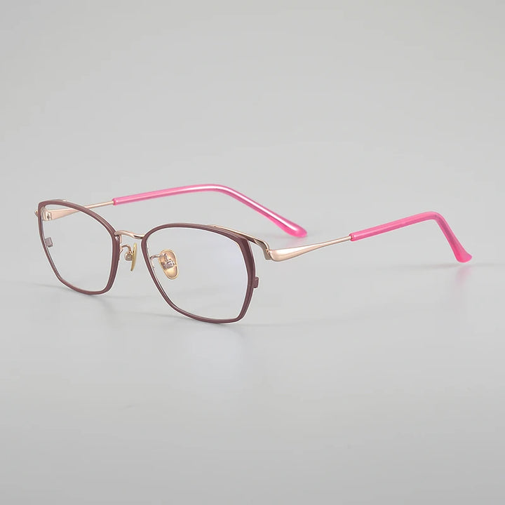 Muzz 031 women's cat eye IP titanium prescription eyeglasses — view 4