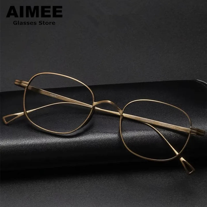 Aimee Unisex Full Rim Square Titanium Eyeglasses 1112114 Full Rim Aimee   