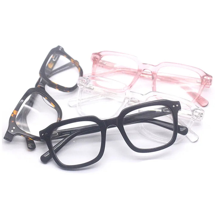 Cubojue Unisex Full Rim Square Acetate Reading Glasses Xh004 Reading Glasses Cubojue   