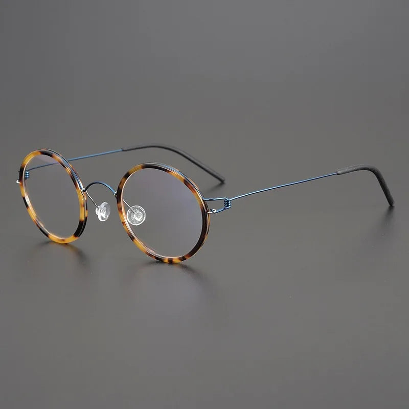 Bobbie Women's Full Rim Round Titanium Acetate Eyeglasses 452250