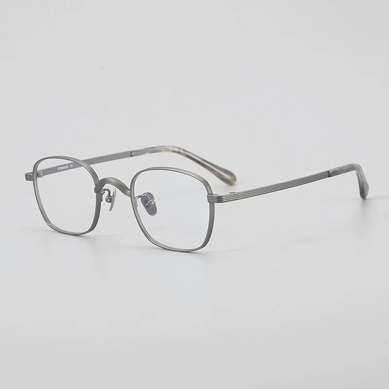 Muzz 117 men's small square IP titanium prescription eyeglasses — view 4
