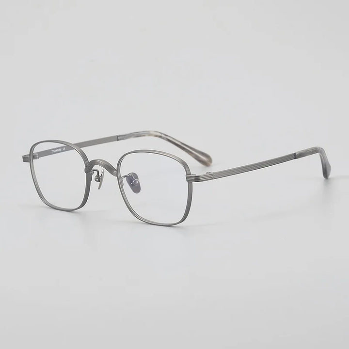 Muzz 117 men's small square IP titanium prescription eyeglasses — view 4