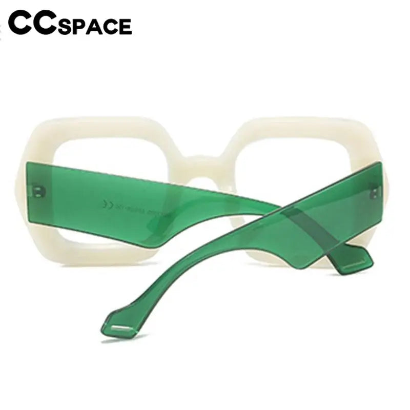 CCspace Women's Full Rim Big Square Polycarbonate Eyeglasses 57412 Full Rim CCSpace   