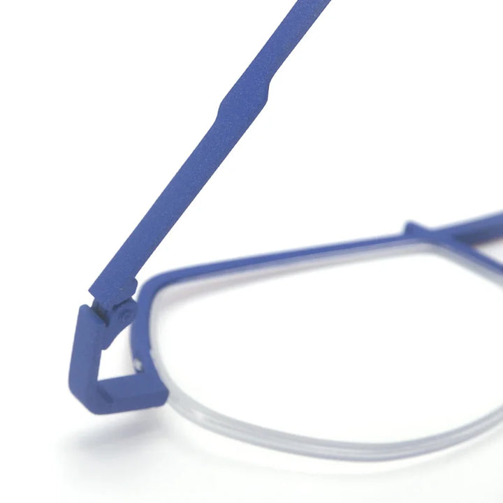 Muzz T7785 unisex small semi-rimless titanium prescription eyeglasses — view 15