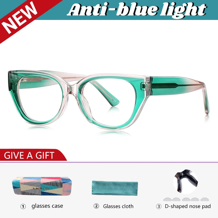 Vicky Unisex Full Rim Oval Tr 90 Titanium Reading Glasses 97020