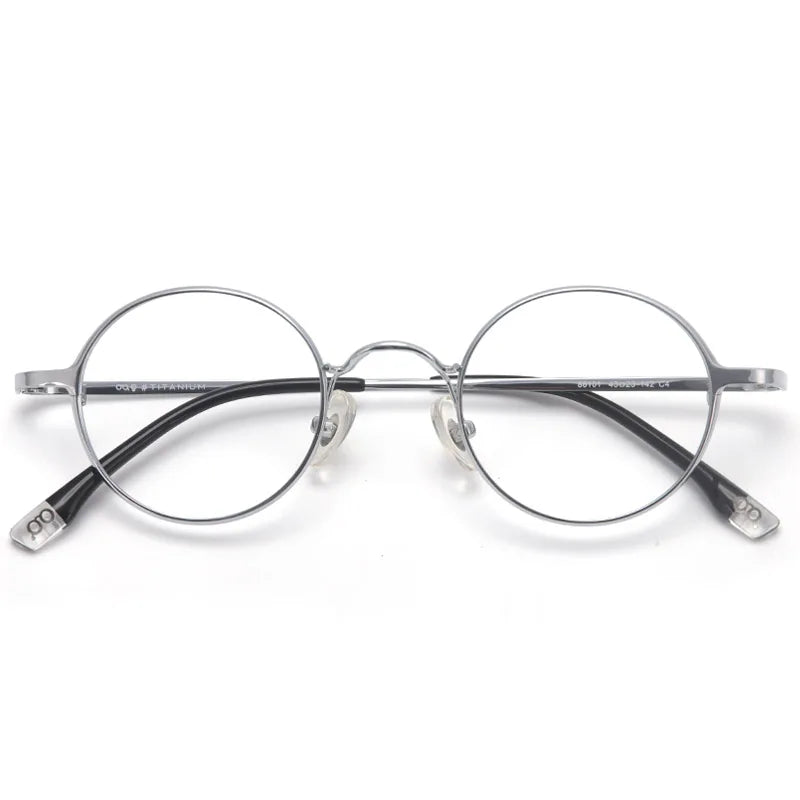 Muzz Women's Full Rim Round Titanium Eyeglasses 88101