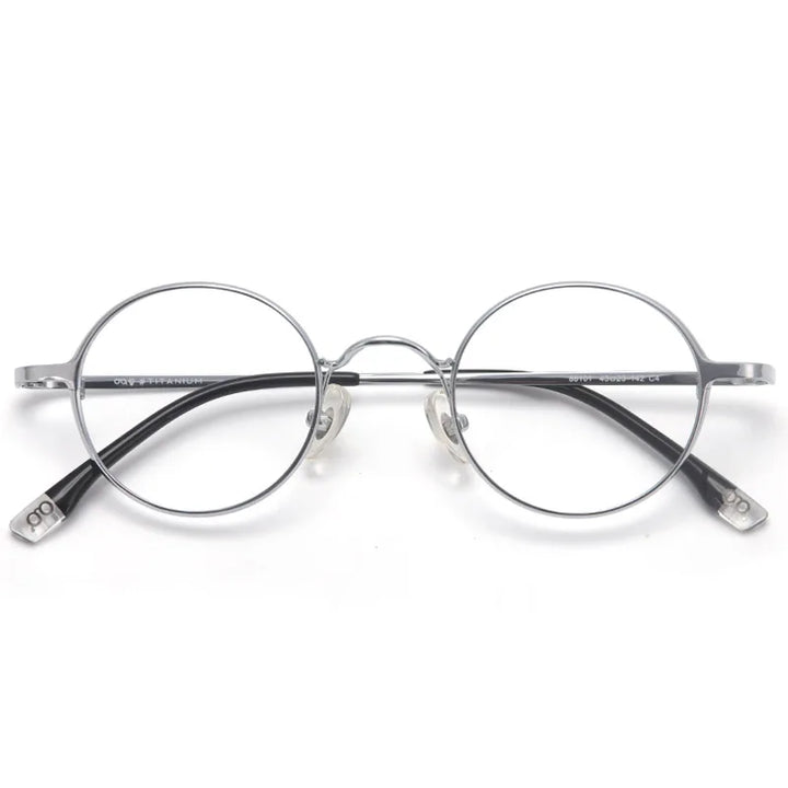 Muzz Women's Full Rim Round Titanium Eyeglasses 88101