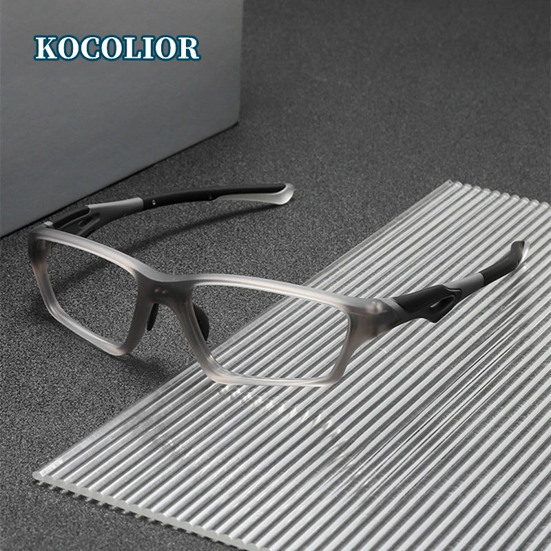 Kocolior Unisex Full Rim Rectangle Tr 90 Sport Eyeglasses 81278 Full Rim Kocolior   