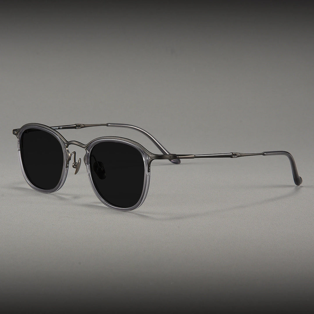 Blackmask Men Full Rim Square Titanium Polarized Sunglasses BM-3118S