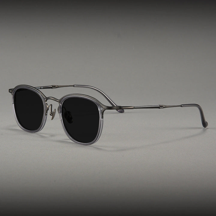 Blackmask Men Full Rim Square Titanium Polarized Sunglasses BM-3118S