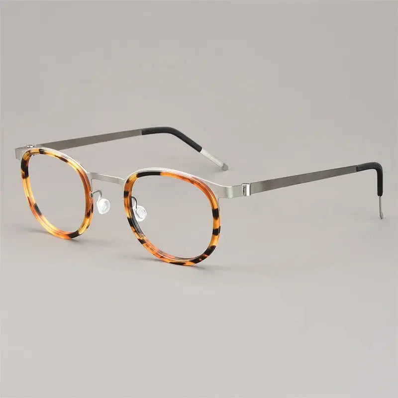 Aimee Full Rim 970400 Unisex Screwless Titanium Round Frames Aimee