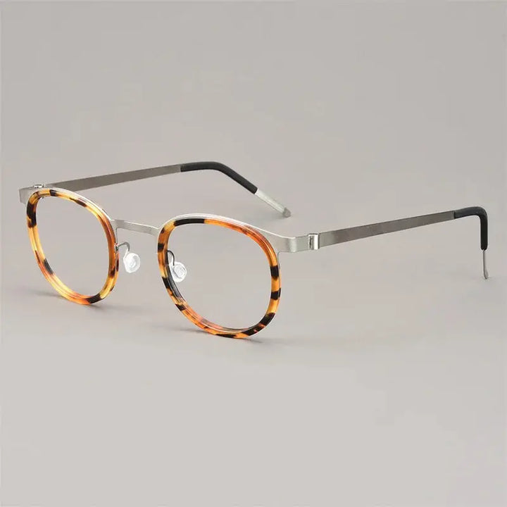 Aimee Full Rim 970400 Unisex Screwless Titanium Round Frames Aimee