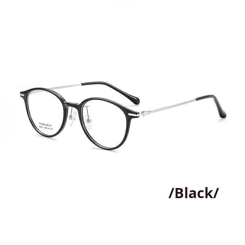 Momoja Women's Full Rim Oval Round Tr 90 Titanium Eyeglasses 739308