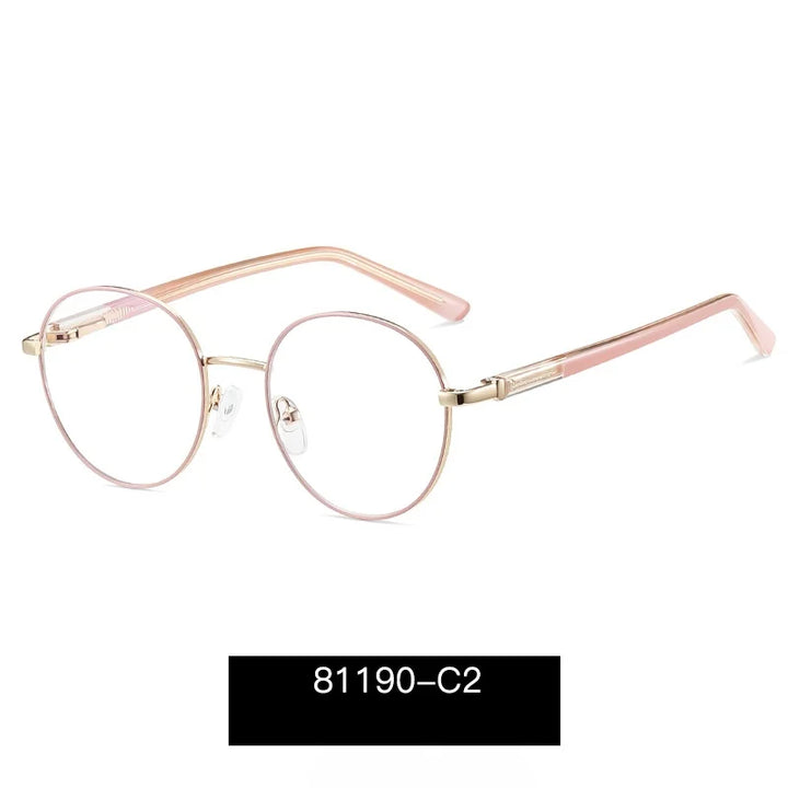 Momoja Unisex Youth's Full Rim Round Alloy Eyeglasses 81190