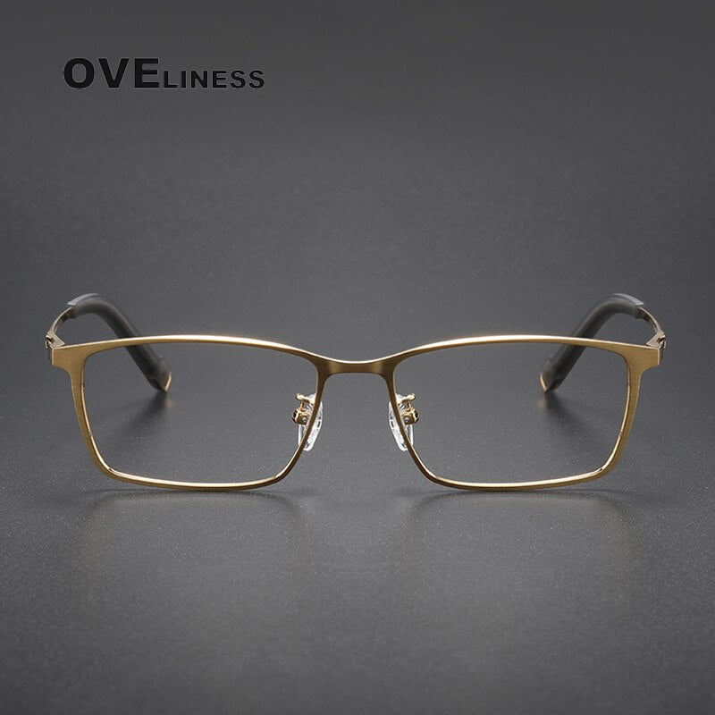 Oveliness Unisex Full Rim Square Titanium  Eyeglasses 80859 Full Rim Oveliness   
