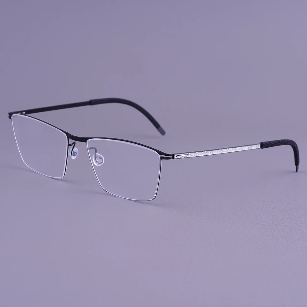 Bobbie Men Full Rim Square Titanium Eyeglasses V460-D