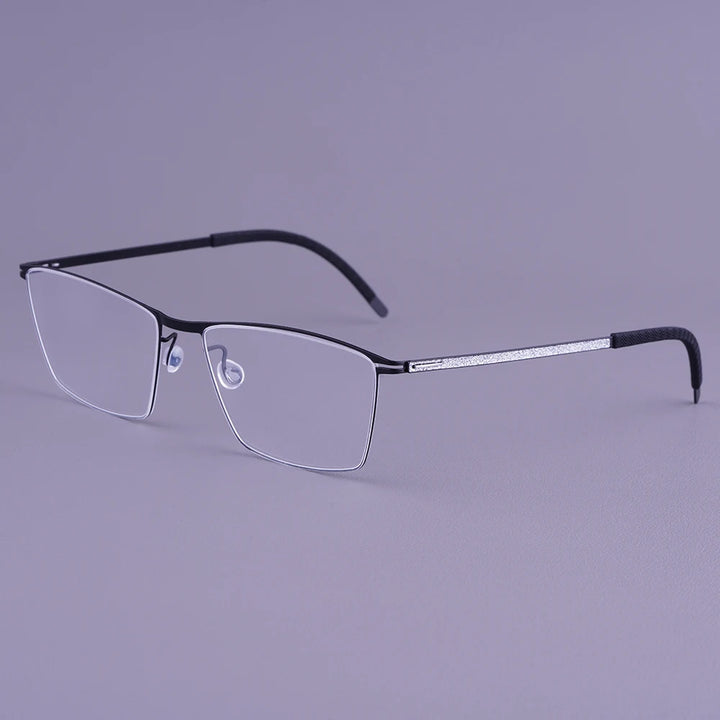 Bobbie Men Full Rim Square Titanium Eyeglasses V460-D