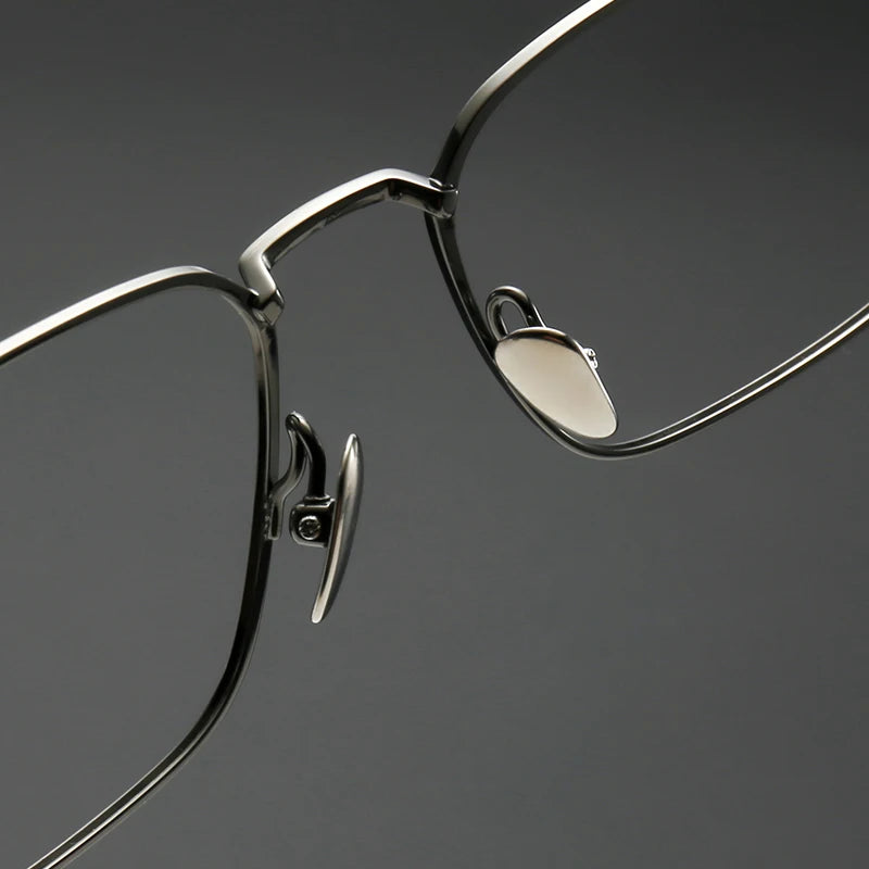 Muzz SH0064 men's square IP titanium prescription eyeglasses — view 8