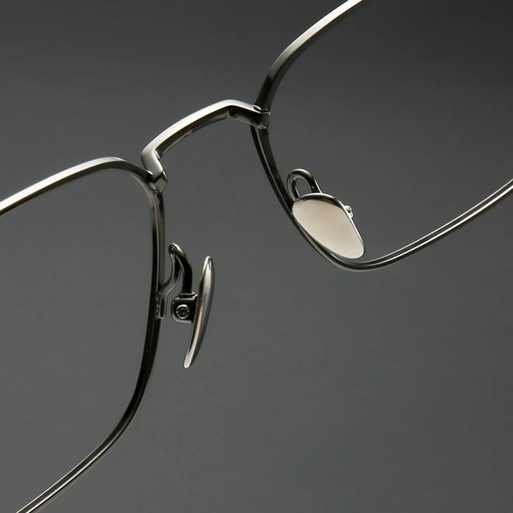 Muzz SH0064 men's square IP titanium prescription eyeglasses — view 8