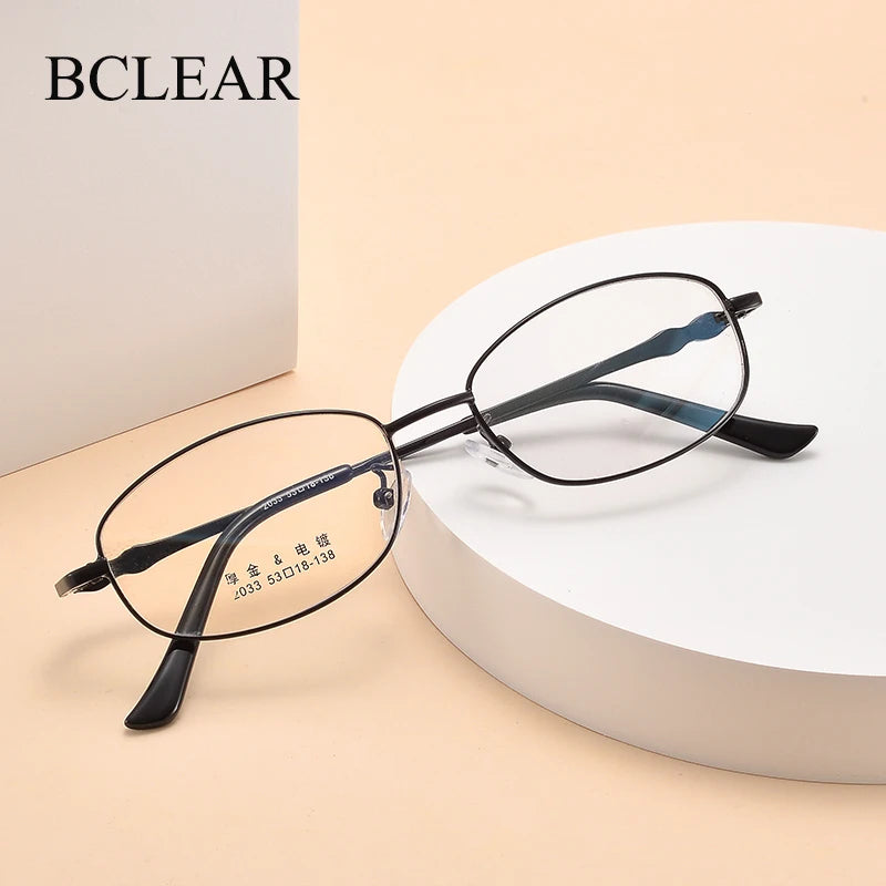 Bclear Women's Full Rim Oval Alloy Eyeglasses My2033 Full Rim Bclear   