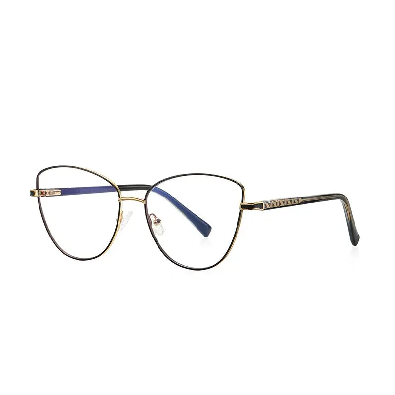 Vicky Women's Full Rim Cat Eye Alloy Reading Glasses 3067.