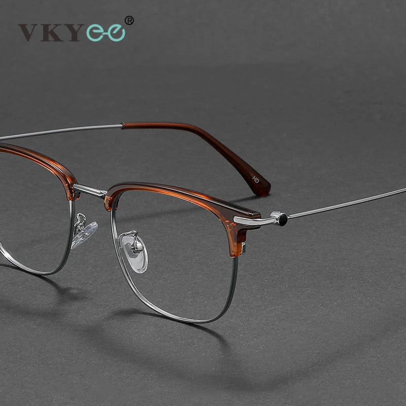 Vicky Unisex Full Rim Square Tr 90 Alloy Reading Glasses 80601