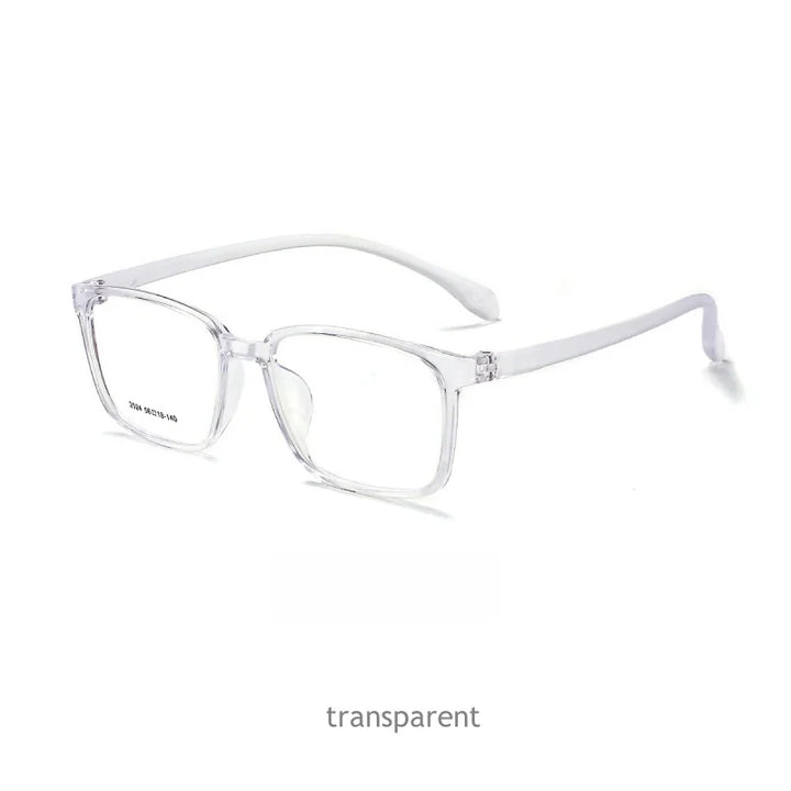 KatKani Men's Full Rim Square Tr 90 Eyeglasses 2024 Full Rim KatKani Eyeglasses transparent  