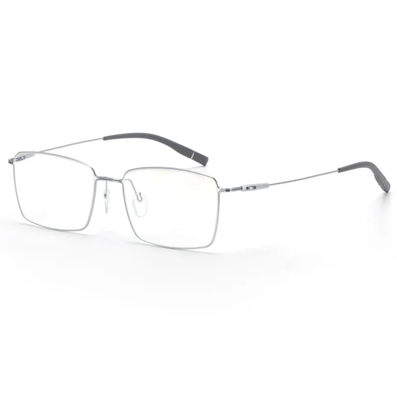 Muzz 2120 men's square alloy prescription eyeglasses — view 5