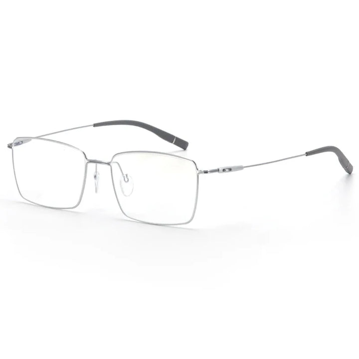 Muzz 2120 men's square alloy prescription eyeglasses — view 5