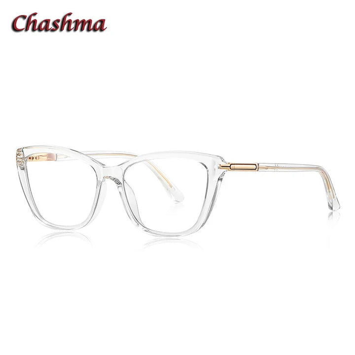 Chashma Ochki Women's Full Rim Cat Eye Tr 90 Titanium Eyeglasses 22334