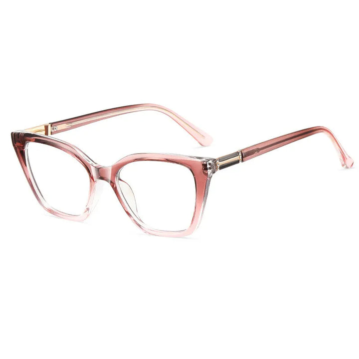 CCspace Women's Full Rim Square Tr 90 Titanium Reading Glasses 312835