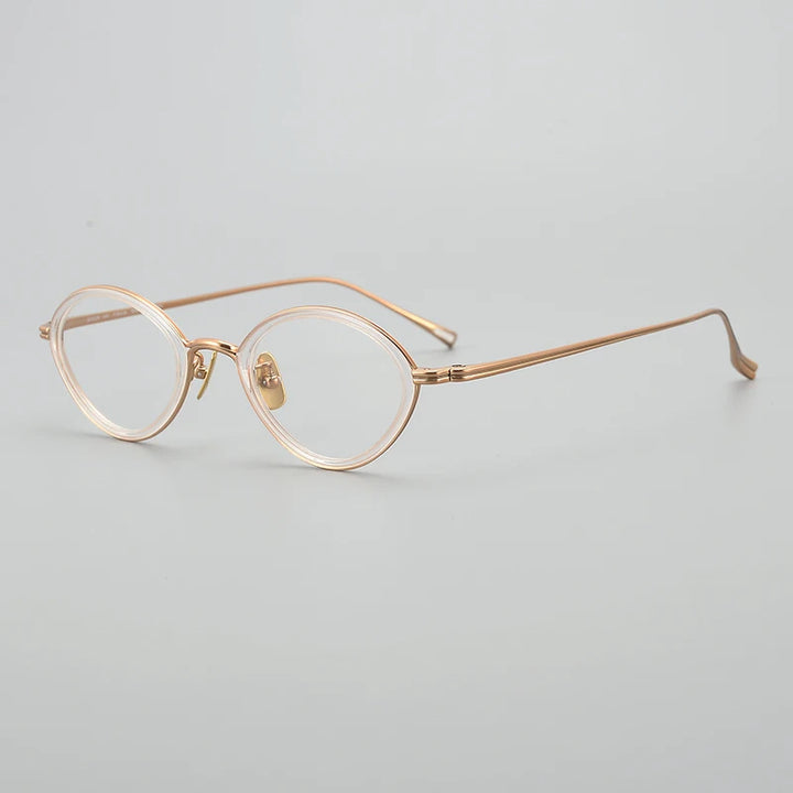 Bobbie Unisex Full Rim Oval Titanium-Steel Acetate Eyeglasses 344326