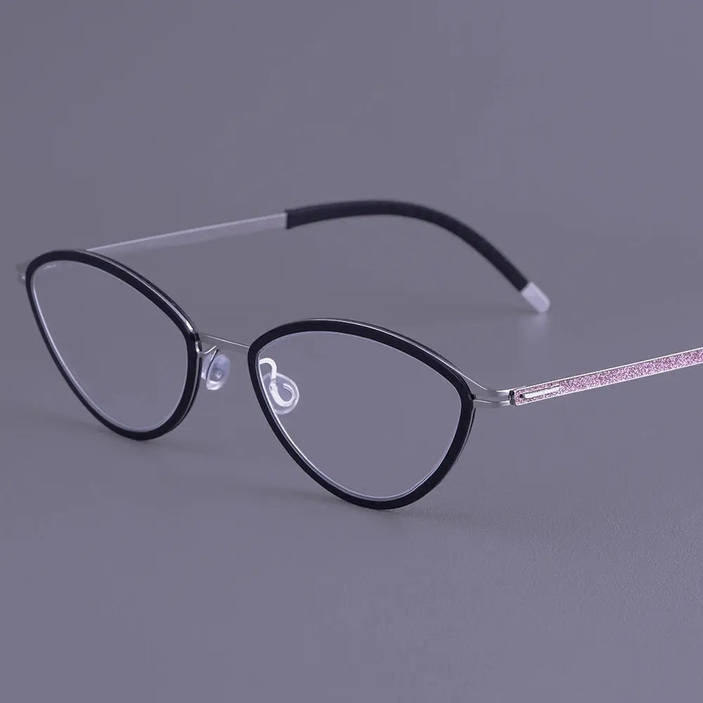 Bobbie 465652 Women’s 133mm Full Rim Oval Titanium Frames — view 1 | Bobbie at FuzWeb