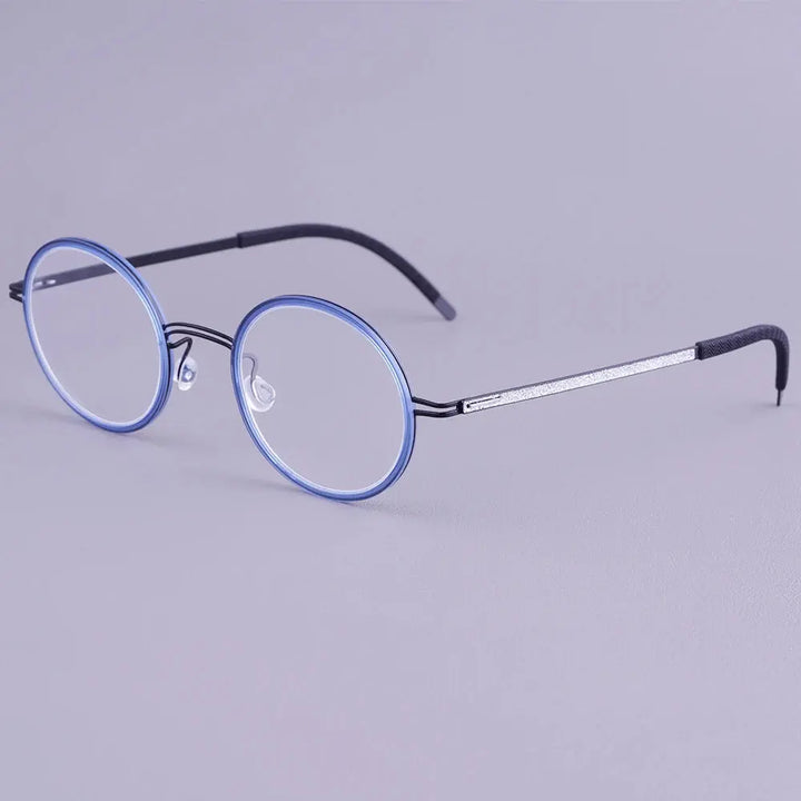 Bobbie 471561 Women’s 136mm Full Rim Round Titanium Frames FuzWeb