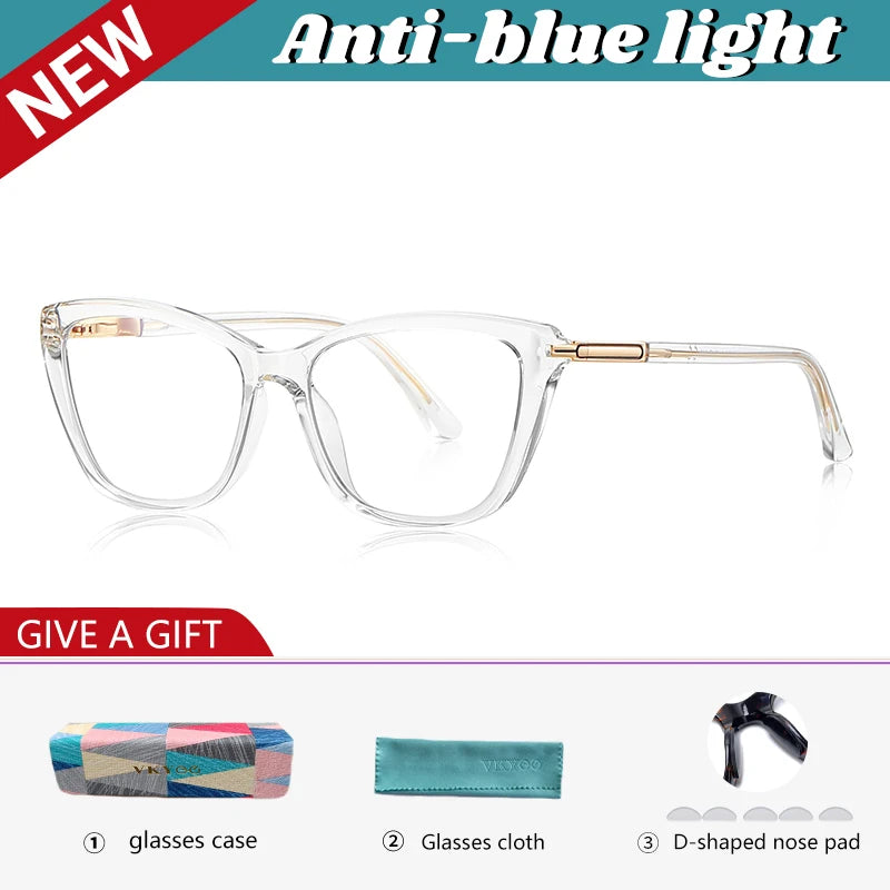 Vicky Women's Full Rim Cat Eye Tr 90 Titanium Reading Glasses 72233