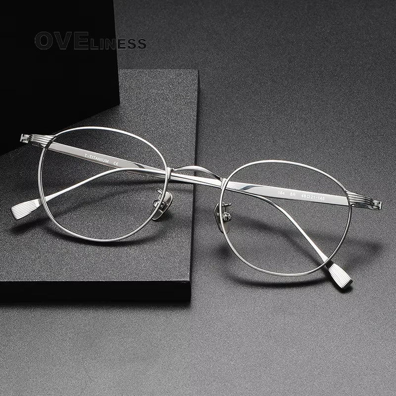 Oveliness Women's Full Rim Oval Round Titanium Eyeglasses 922184