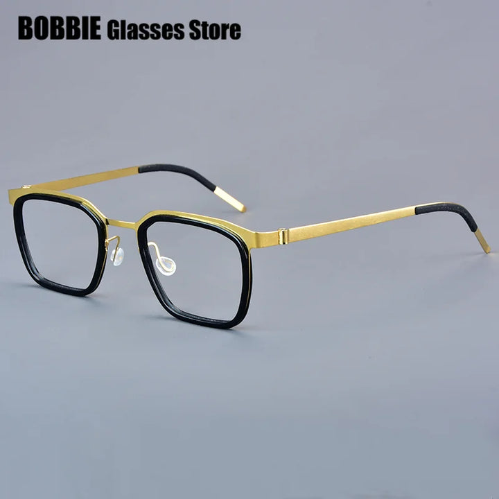 Bobbie Women's Full Rim Square Titanium Acetate Eyeglasses 976569