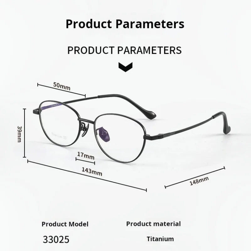 Momoja Women's Full Rim Oval Cat Eye Alloy Eyeglasses 33025