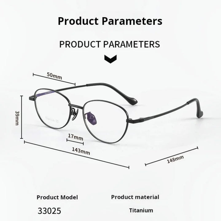 Momoja Women's Full Rim Oval Cat Eye Alloy Eyeglasses 33025