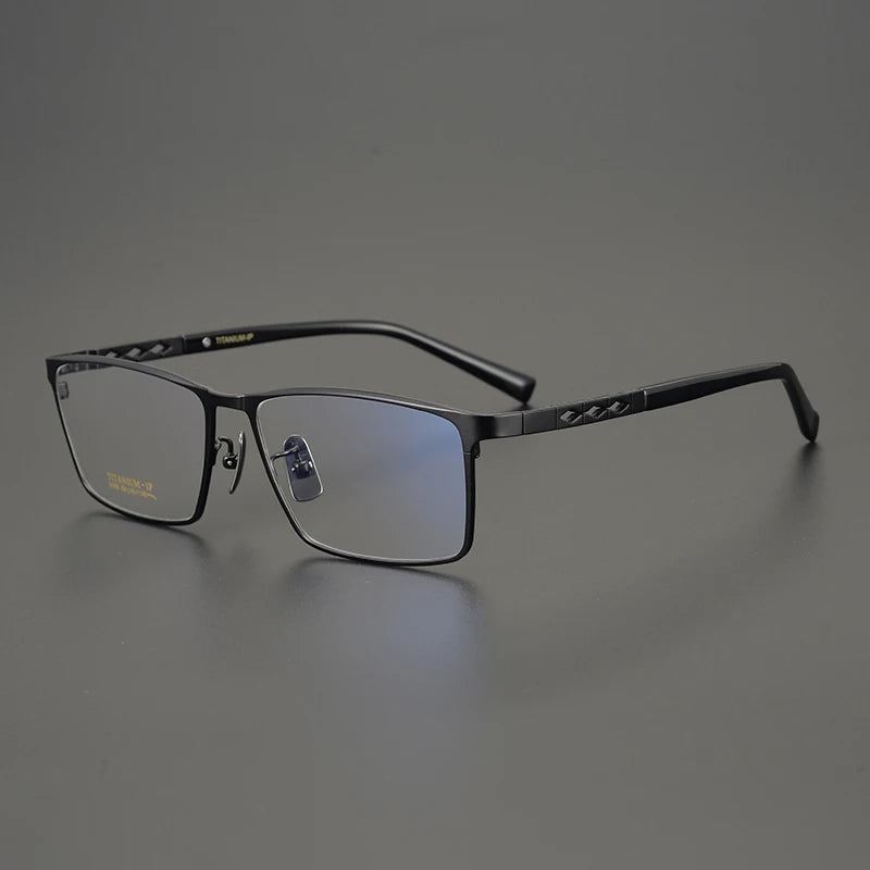 Bobbie Unisex Full Or Semi Rim Square Titanium Eyeglasses 910967